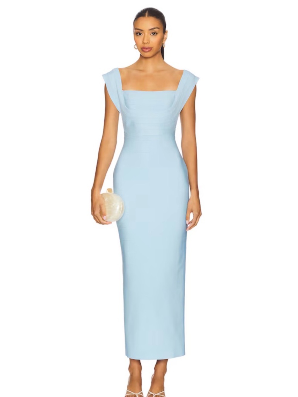 Revolve Fiona Maxi Dress in Bridal Blue